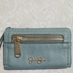 Jessica Simpson Blue Vegan Leather Wallet
